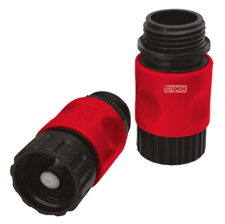 Juego de conectores rapidos de 4 pzas.- MACHO y HEMBRA 3/4" AKSI
