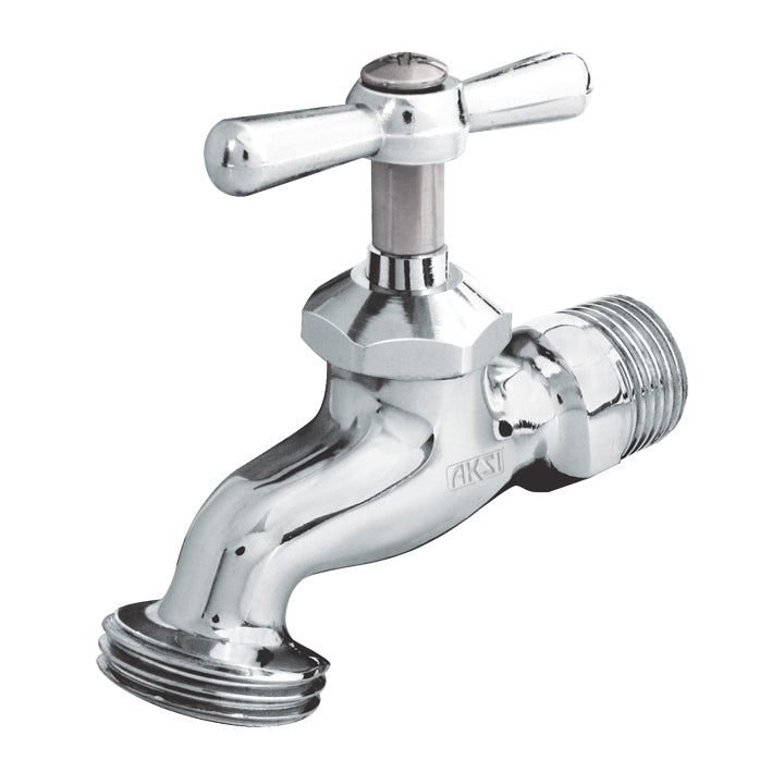 Llave fundida en laton cromada de 1/2" AKSI