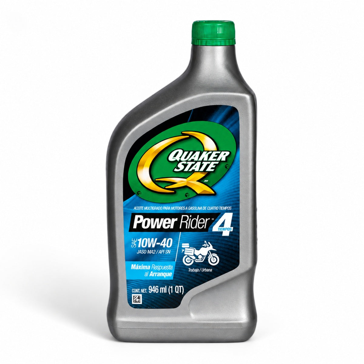 Aceite Quaker State Power Rider 4T SAE 10W-40, 946 ml