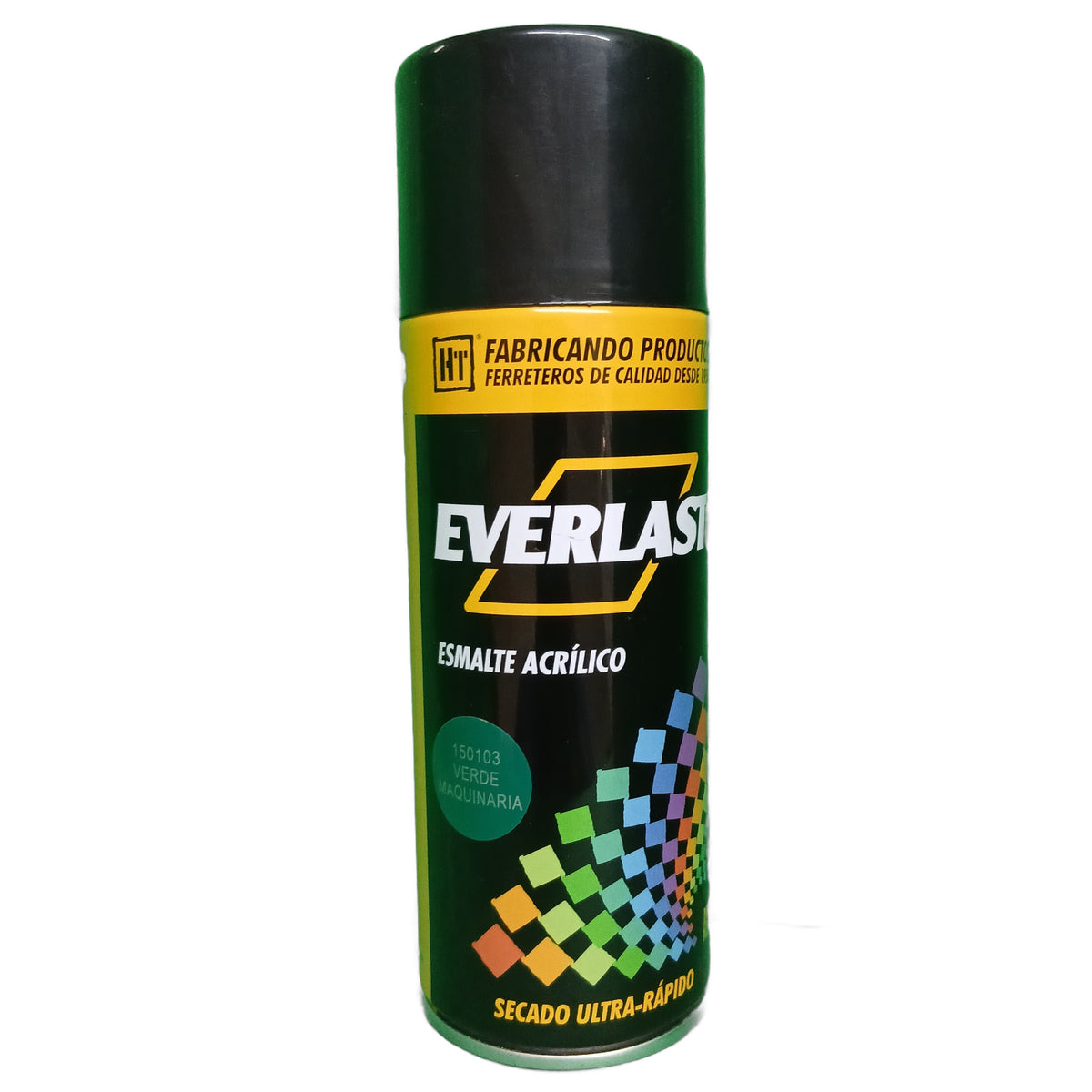 Pintura acrílica en aerosol Everlast Hecort — Verde Maquinaria