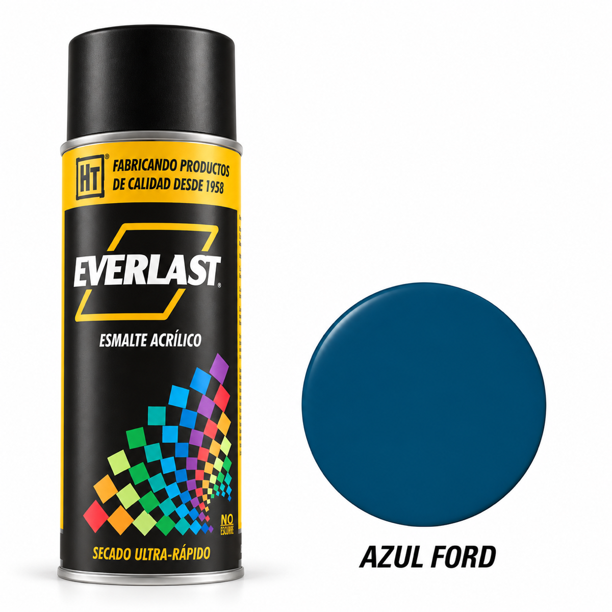 Pintura acrílica en aerosol Everlast Hecort — Azul Ford
