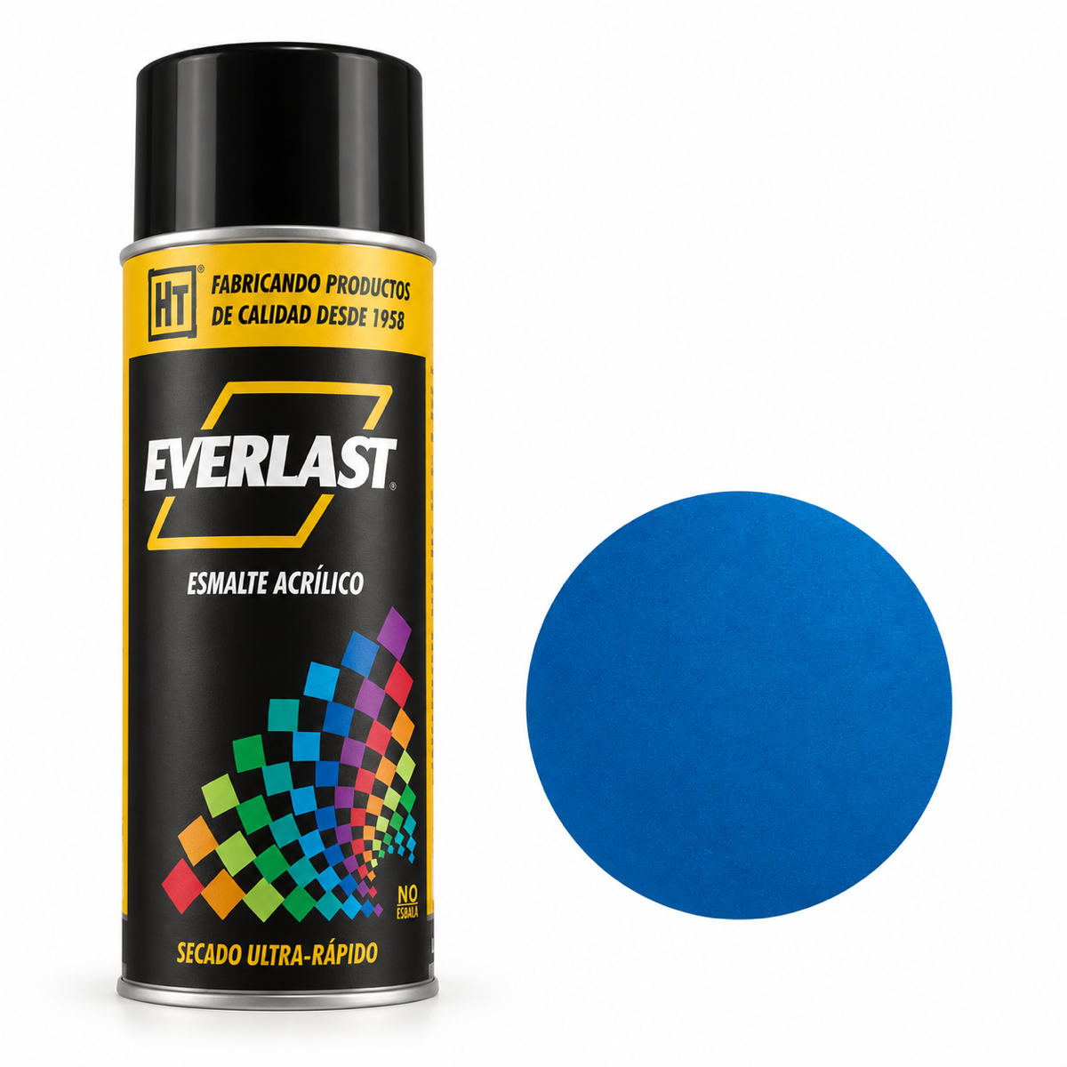 Pintura acrílica en aerosol Everlast Hecort — Azul Metalico