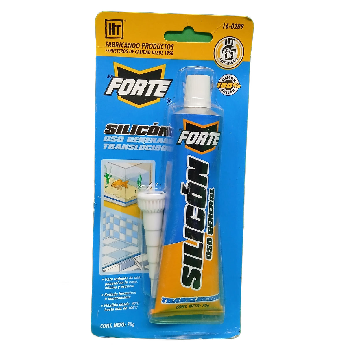 SILICON USO GENERAL TRASLUCIDO 70 GRS HT FORTE Hecort