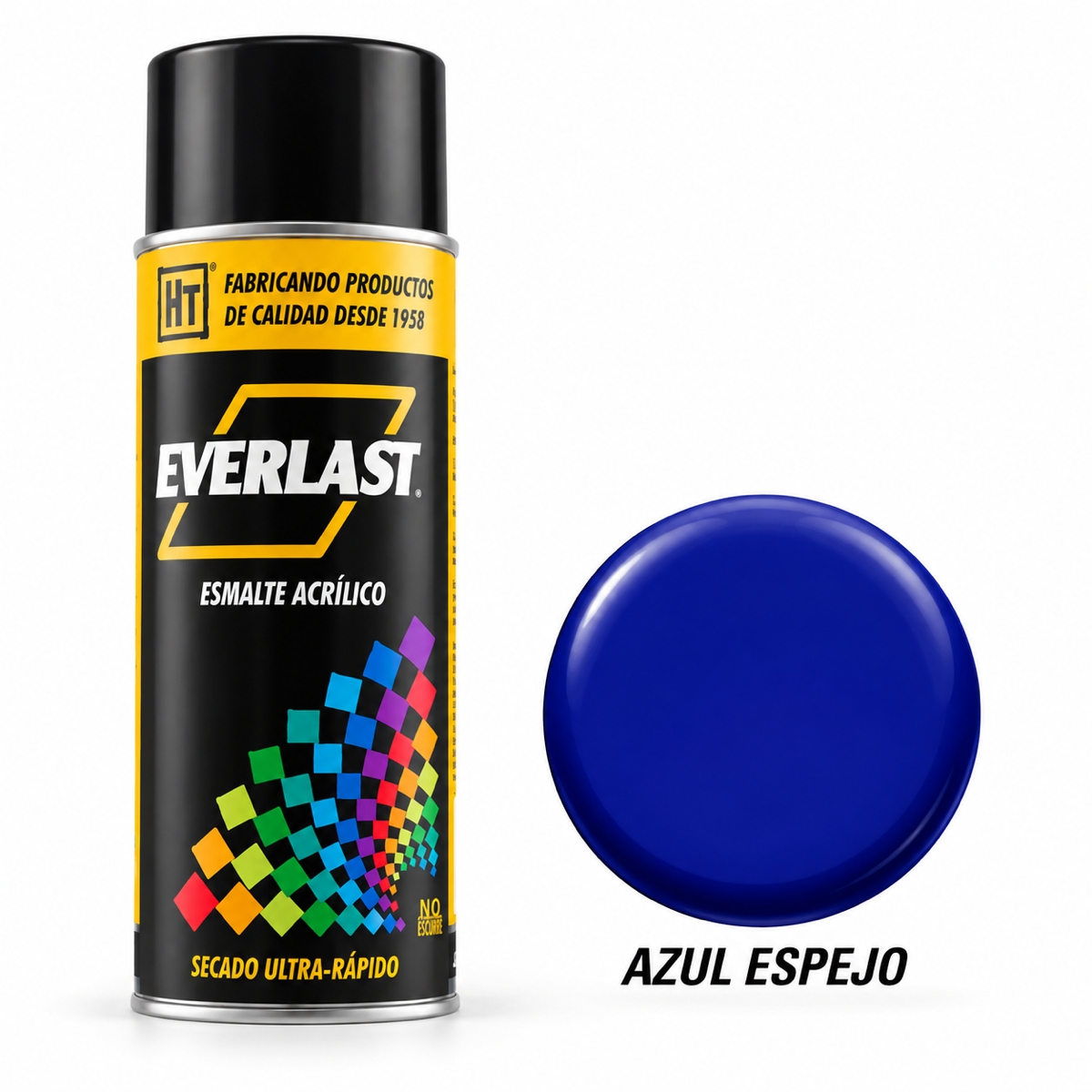 Pintura acrílica en aerosol Everlast Hecort — Azul Espejo
