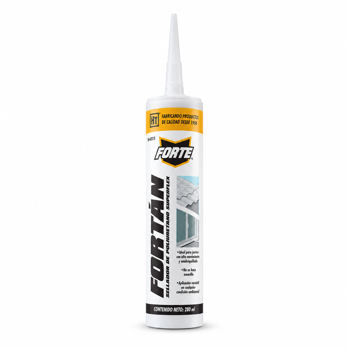Sellador Fortan Forte Hecort, 310 ml — Blanco
