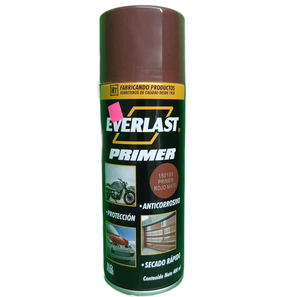 Primer en aerosol Everlast Hecort, 400 ml — Rojo mate