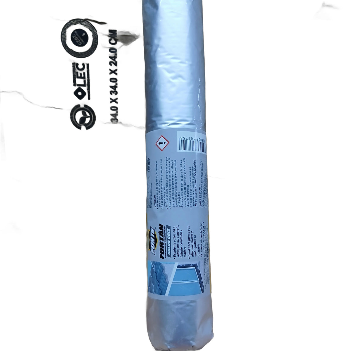SELLADOR DE POLIURETANO COLOR GRIS EN SALCHICHA 600ML FORTE Hecort