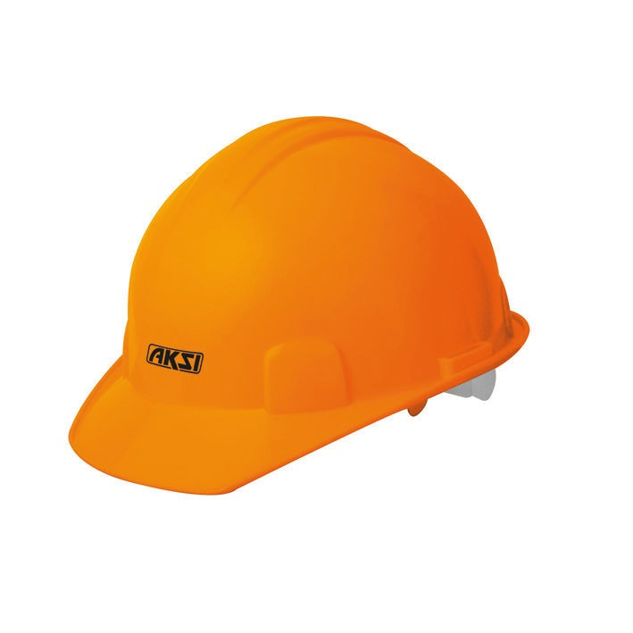 Casco seguridad naranja AKSI