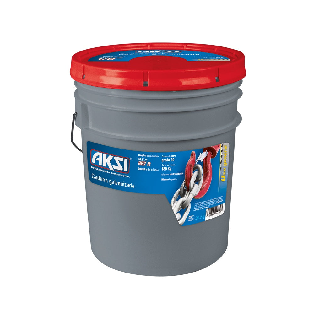 Cadena galvanizada 1/4 AKSI