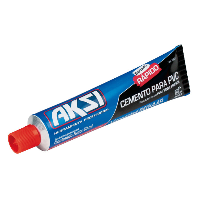 Pegamento azul para PVC tubo 50g condiciones humedas y secas AKSI