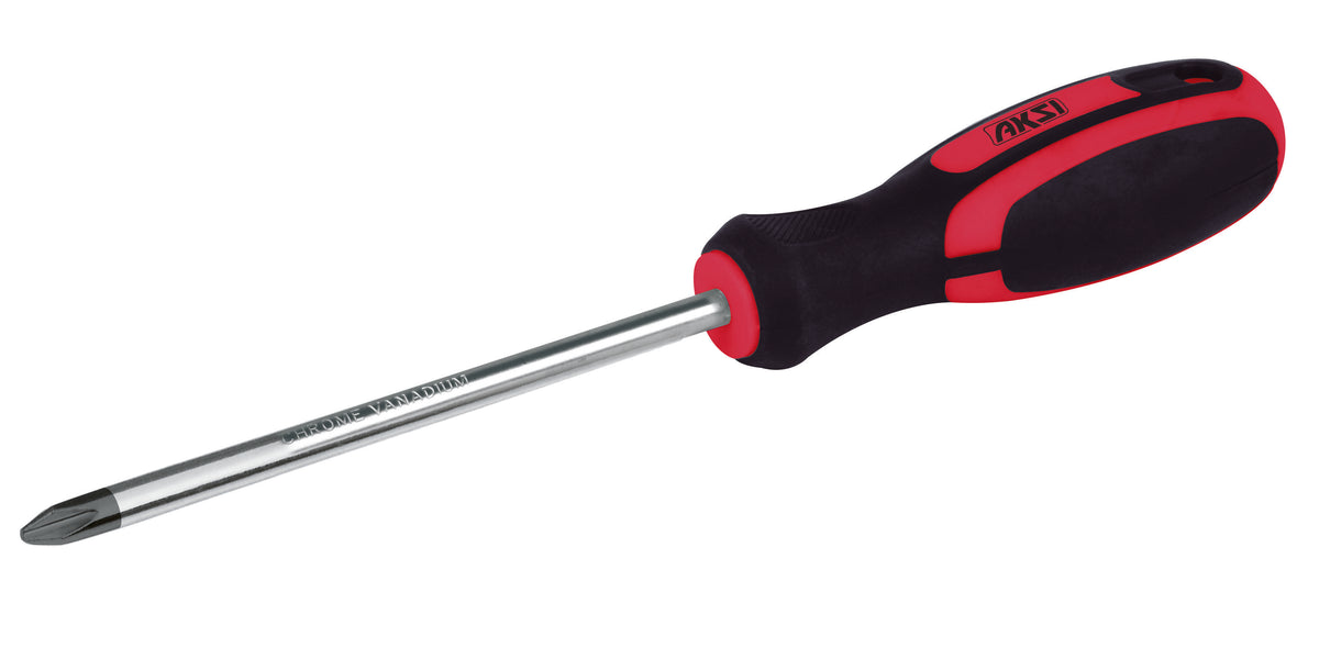 Desarmador punta Phillips 5/16" x 6", mango Confort Grip AKSI