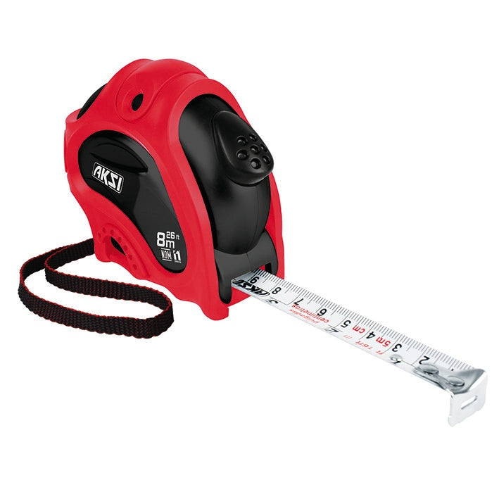Flexometro contra impacto Premium 8 mts AKSI