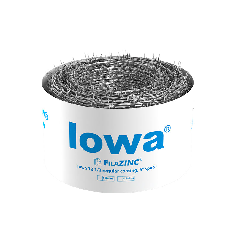 ALAMBRE DE PÚAS CAL. 12.5 GRUESO IOWA FILAZINC