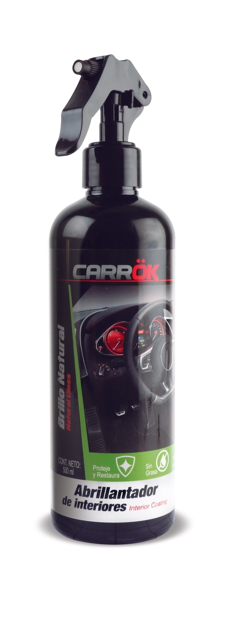 Abrillantador, Protector y Restaurador de Interiores CARROK - 500ml Aksi - FERRETERÍA WITZI