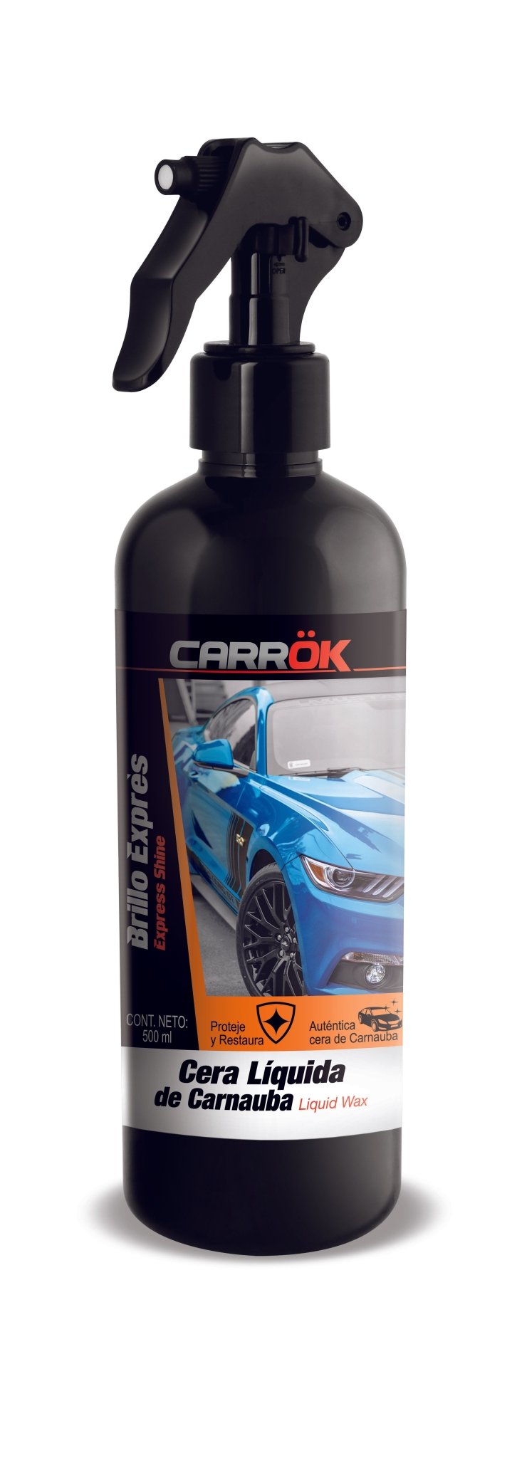 Cera Liquida de Carnauba Brillo Express CARROK - 500ml Aksi - FERRETERÍA WITZI