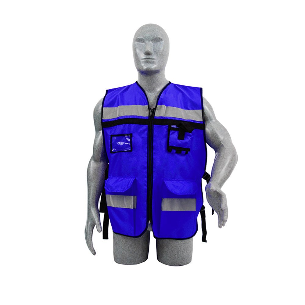 Chaleco Supervisor color Azul Marino Unitalla Surtek. - FERRETERÍA WITZI