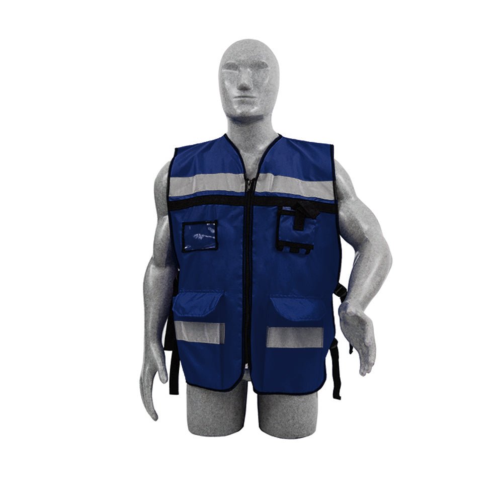 Chaleco Supervisor color Azul Marino Unitalla Surtek. - FERRETERÍA WITZI