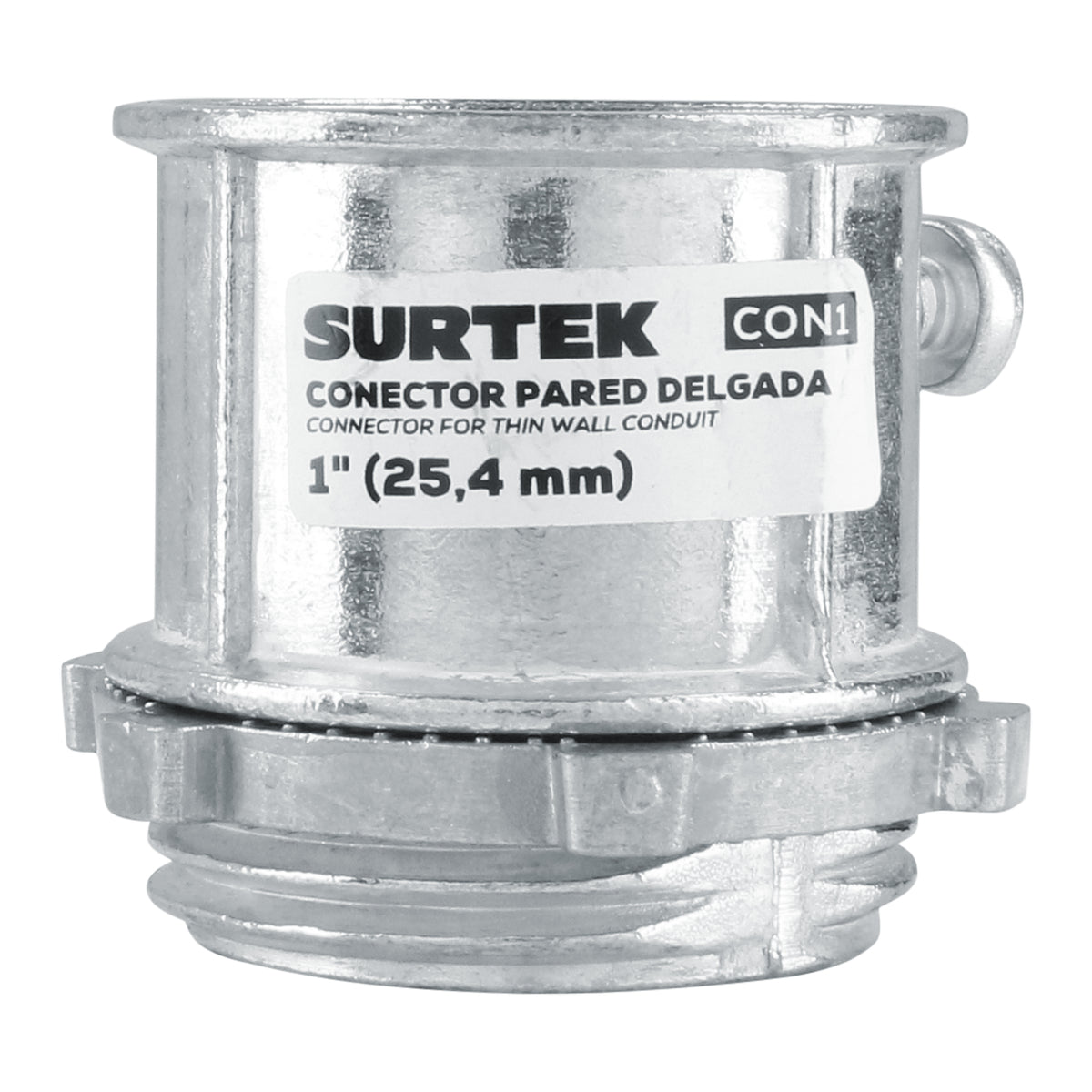 Conector para tubo conduit pared delgada 1" Surtek - FERRETERÍA WITZI