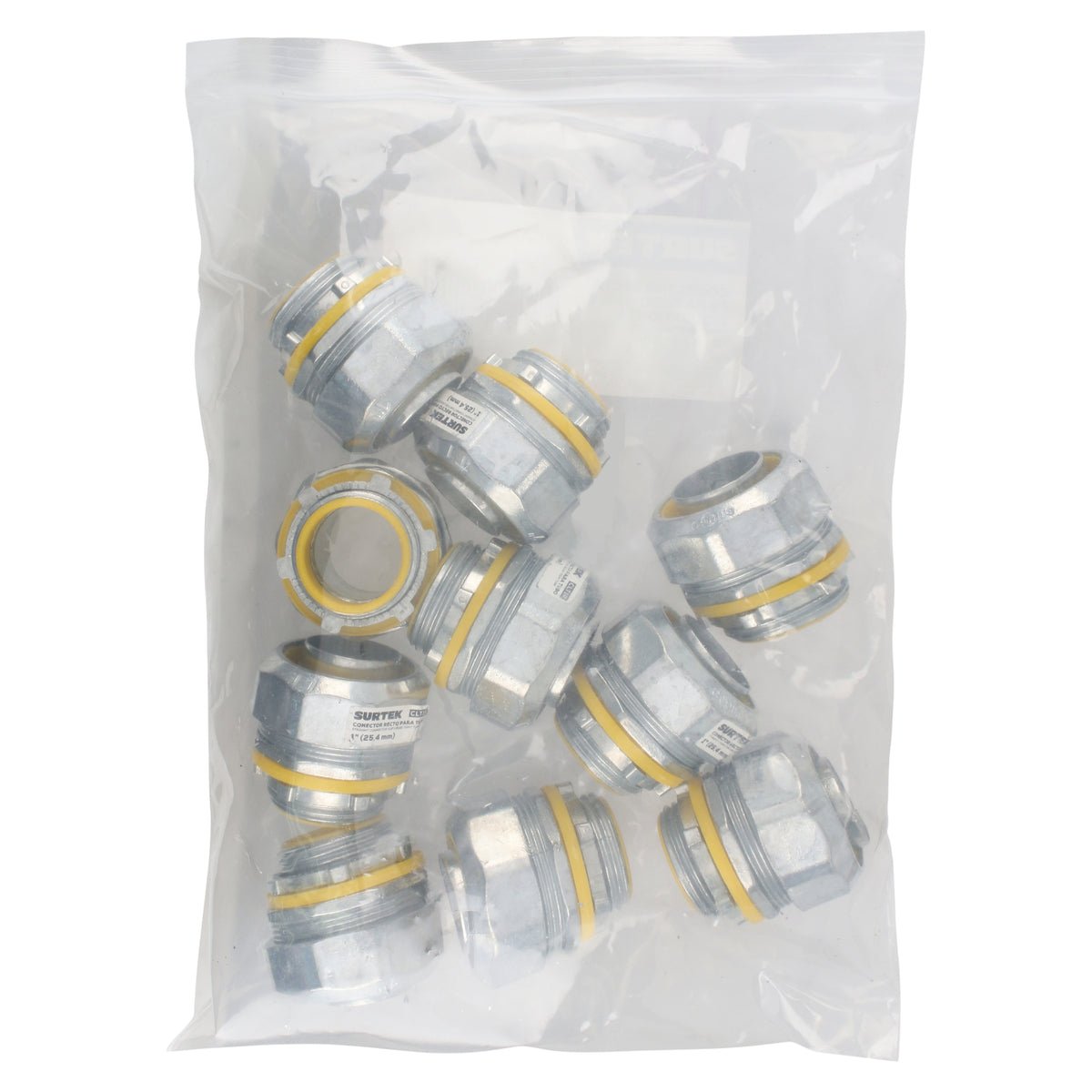 Conector recto para tubo liquid tight 1" Surtek - FERRETERÍA WITZI