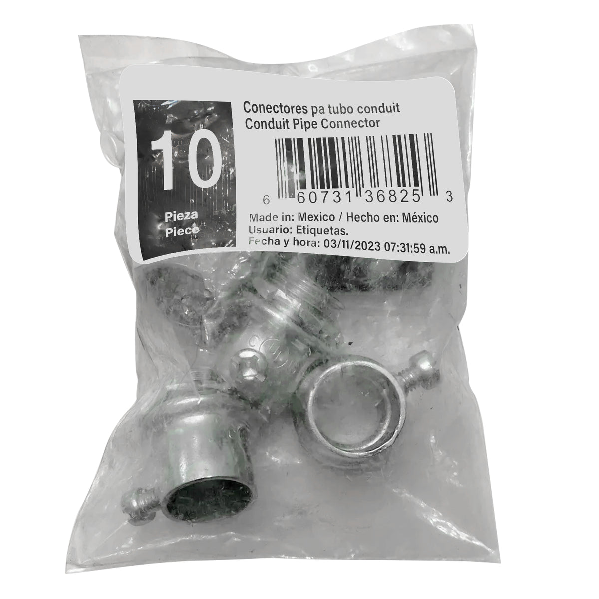 Conector recto para tubo liquid tight 1" Surtek - FERRETERÍA WITZI