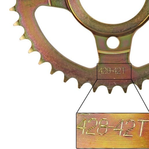 ENGRANE TRACCION FINAL 42T - DT200 SPORT, FT180, FT200, FT200 AM, FT250, RT180, FT250TS - FERRETERÍA WITZI