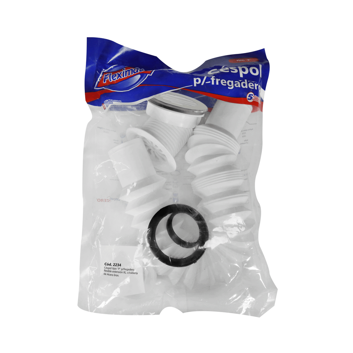 Céspol para fregadero, rejilla de acero inoxidable FLEXIMATIC 2234 — modelo 2234 — detalle 3