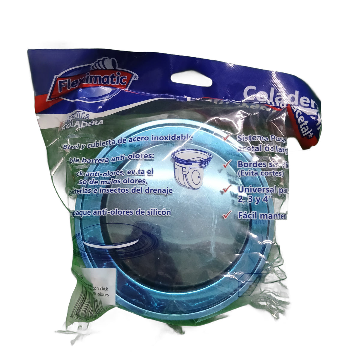 Coladera universal push antiolores FLEXIMATIC 2239 — modelo 2239