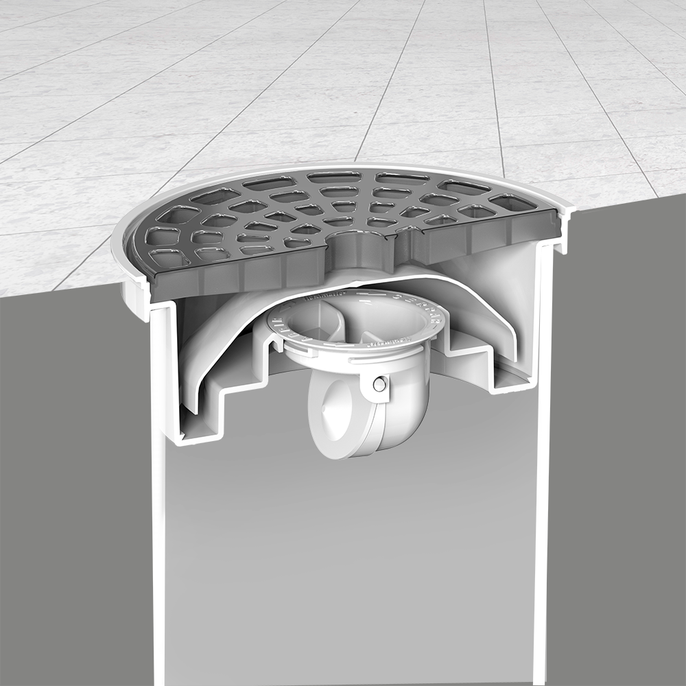 Coladera Universal Antiolores para Tubería Directa FLEXIMATIC 2264 — modelo 2264 — detalle 2