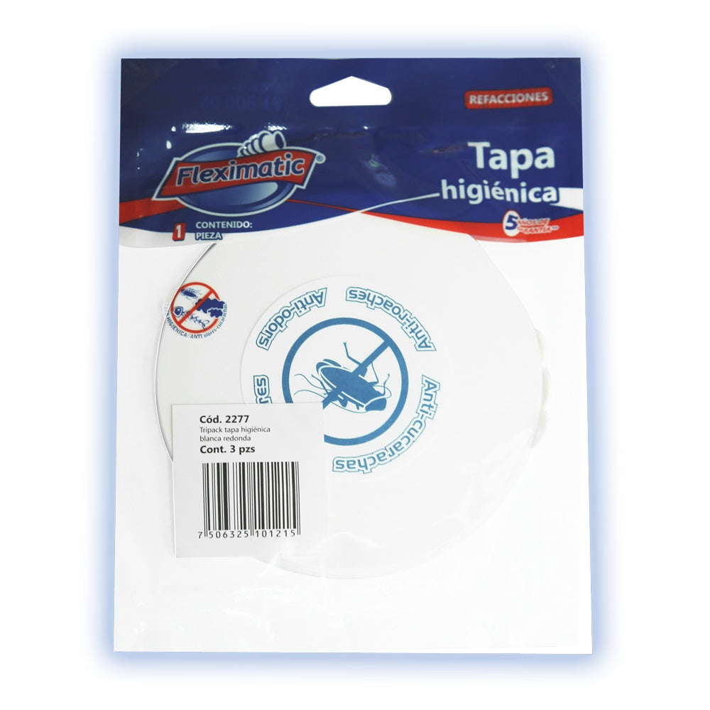Tapa higiénica blanca. Tripack (3 piezas por bolsa) FLEXIMATIC 2277 — modelo 2277
