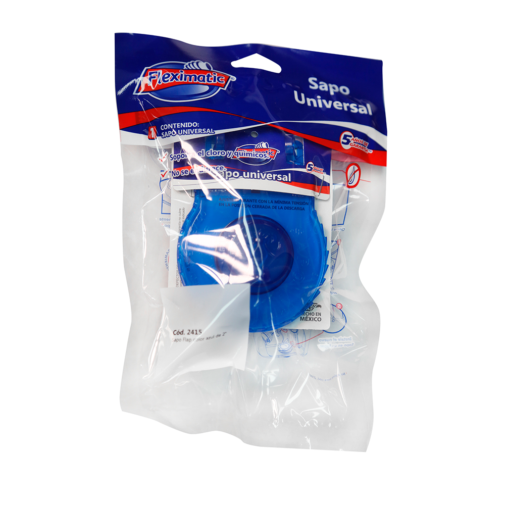 Sapo flap azul para WC FLEXIMATIC — modelo 2415 — detalle 3