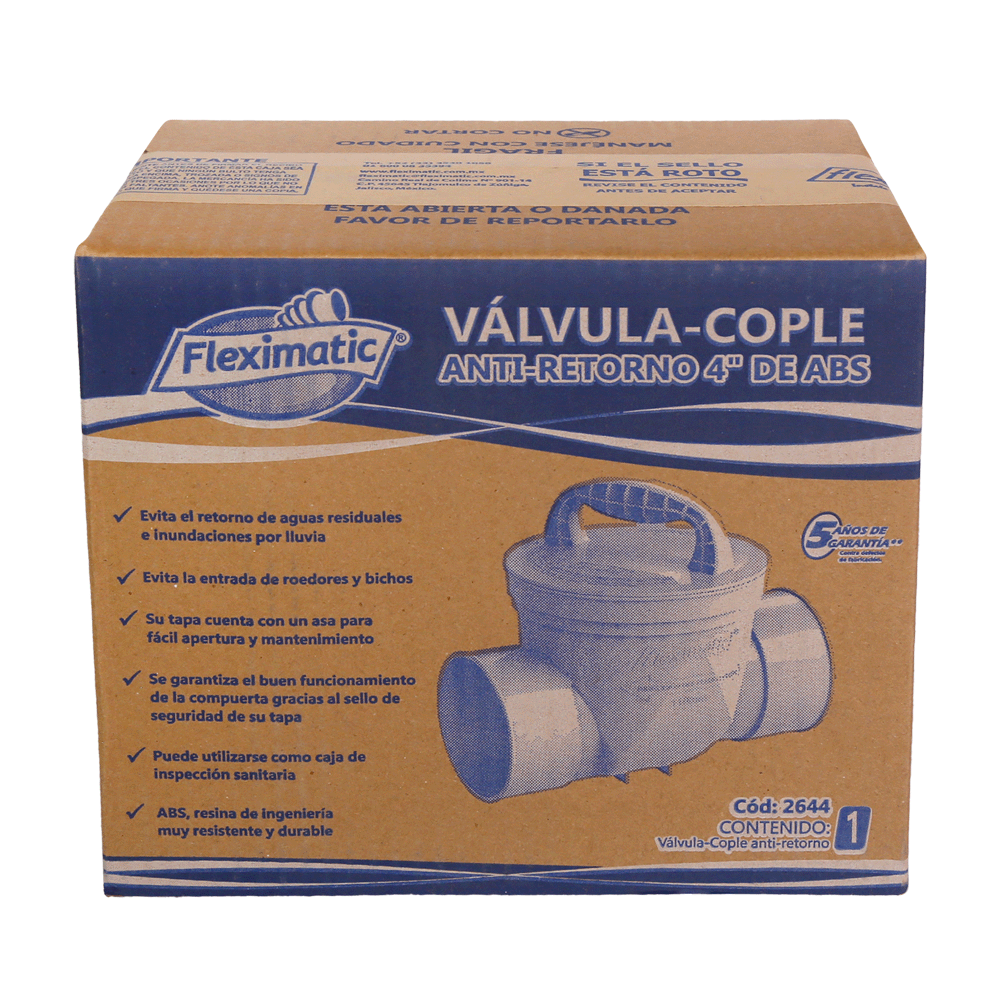 Cople antirretorno de ABS 4 pulgadas FLEXIMATIC 2644 — modelo 2644 — detalle 3