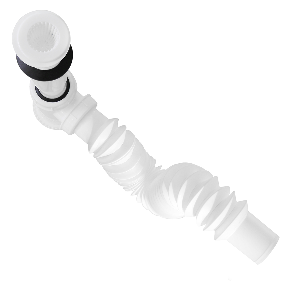 Céspol para lavabo u ovalín Antiolores, bote chico, extensión flexible de 55 cm FLEXIMATIC 2918 — modelo 2918 — detalle 1