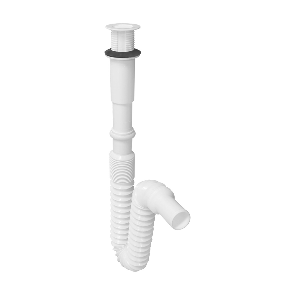 Céspol práctico, rejilla blanca, extensión flexible de 80 cm. Para lavabo FLEXIMATIC 2937M — modelo 2937M — detalle 3