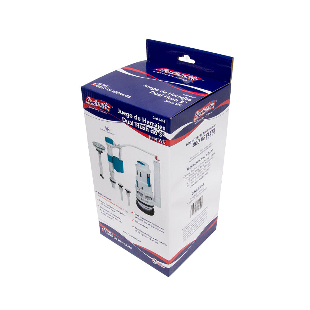 Juego de herrajes dual flush para WC 3 pulgadas FLEXIMATIC 4454 — modelo 4454 — detalle 2