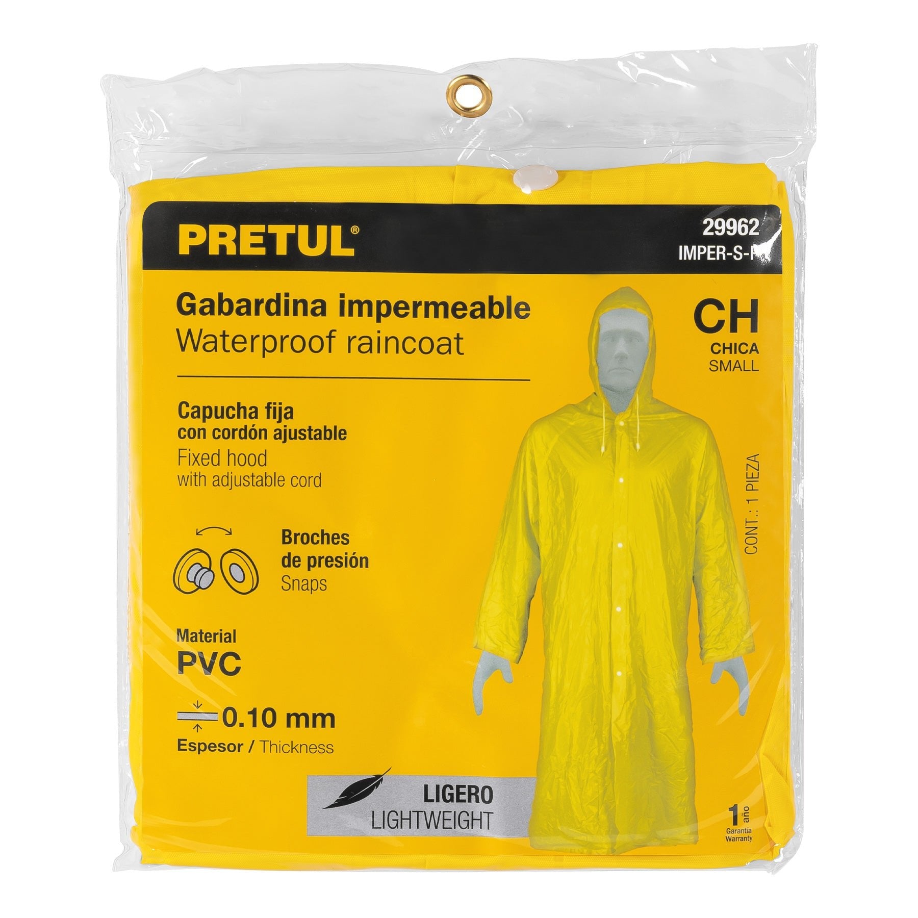 Gabardinas impermeables ligeras, Pretul - FERRETERÍA WITZI