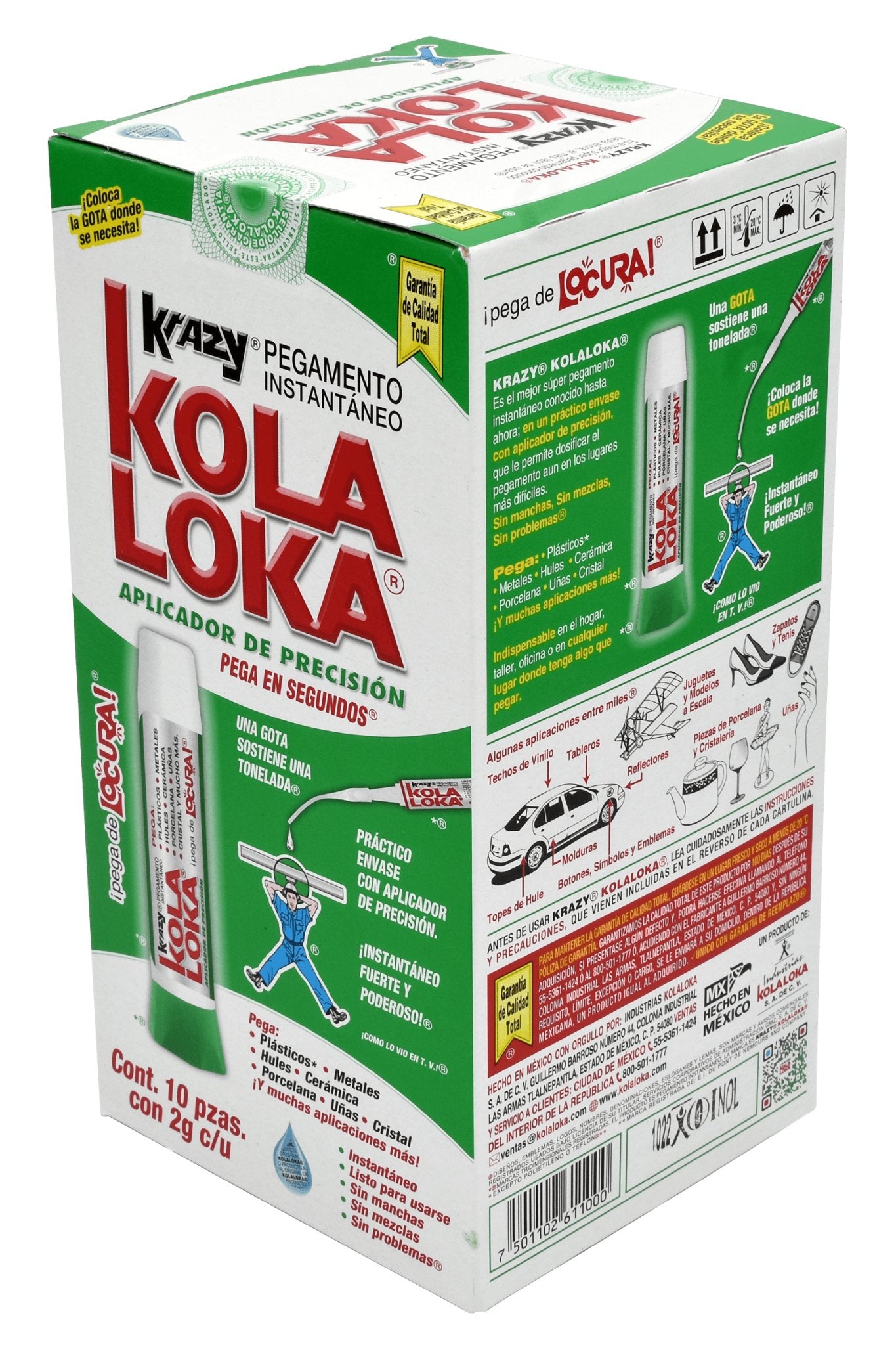 KolaLoka® Aplicador de Precisión 2g, Pegamento instantáneo de cianoacrilato - FERRETERÍA WITZI