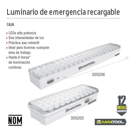 Lampara de emergencia de leds Maxtool - FERRETERÍA WITZI