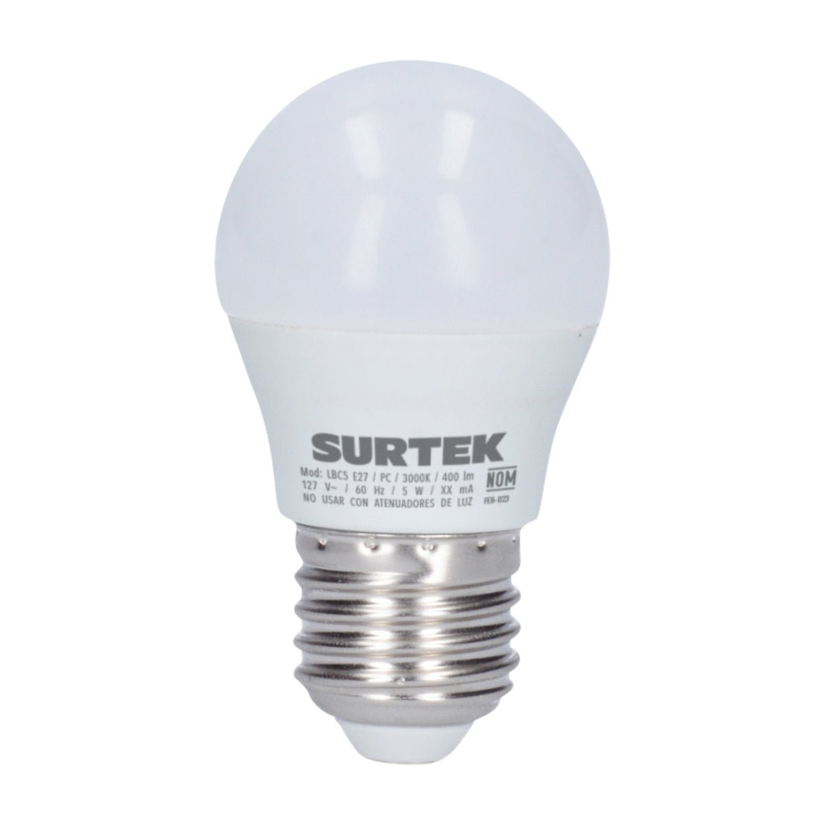 Lámpara de LED tipo bulbo A19, luz cálida Surtek - FERRETERÍA WITZI