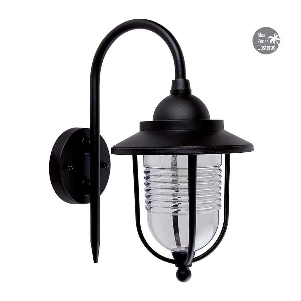 Lámpara de Pared Arbotante Tipo Farol Exterior, Ideal Zona Costera, No incluye foco - FERRETERÍA WITZI