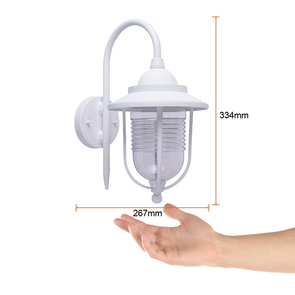 Lámpara de Pared Arbotante Tipo Farol Exterior, Ideal Zona Costera, No incluye foco - FERRETERÍA WITZI