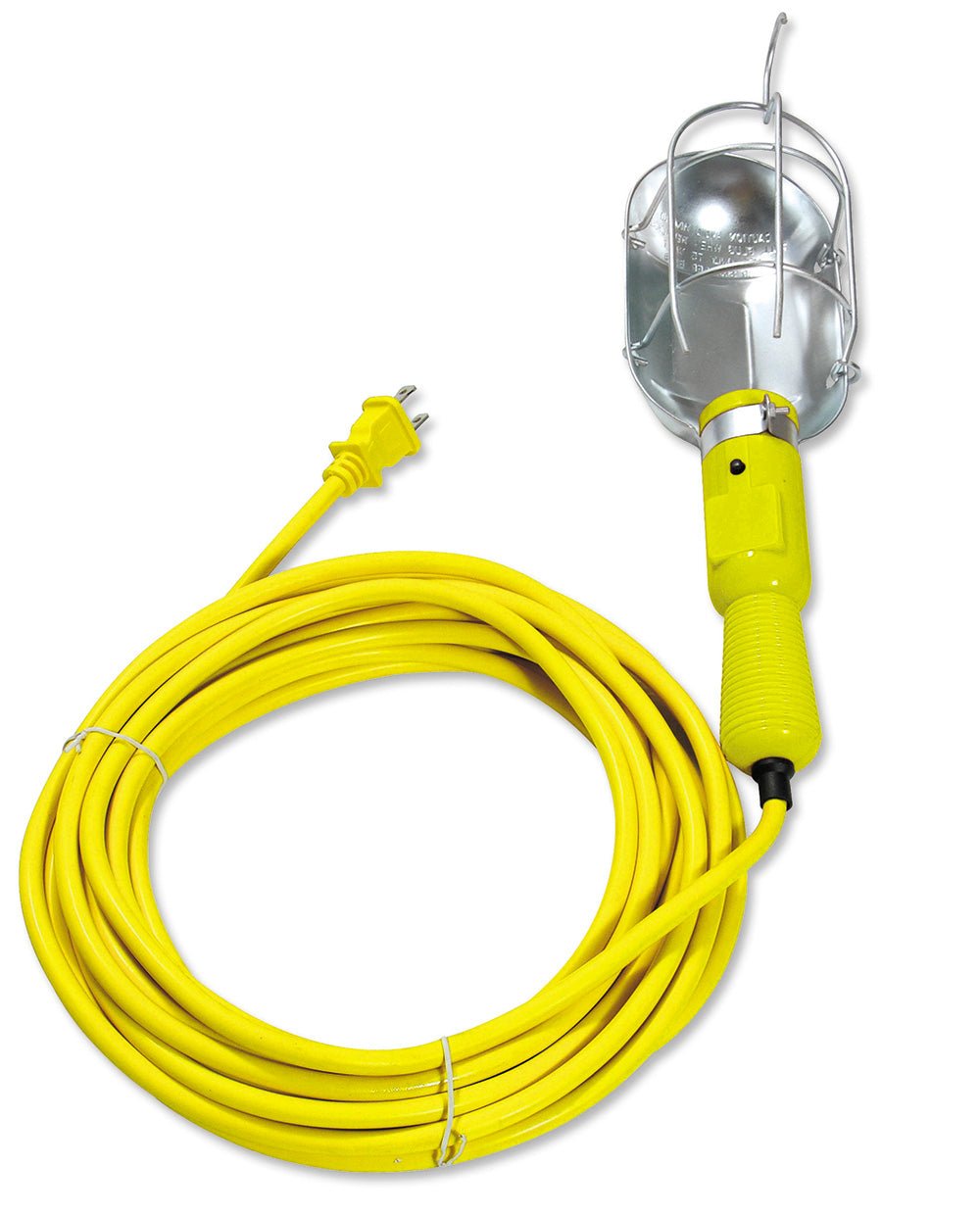 Lámpara de taller con canastilla metálica, color amarillo 8 m Surtek - FERRETERÍA WITZI
