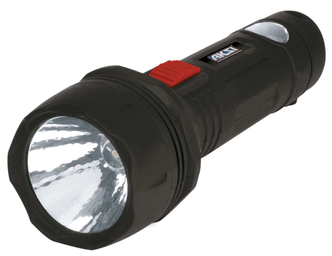 Linterna con detector de billetes falsos: led 1W + 1 led lateral (700 mAh) Aksi - FERRETERÍA WITZI