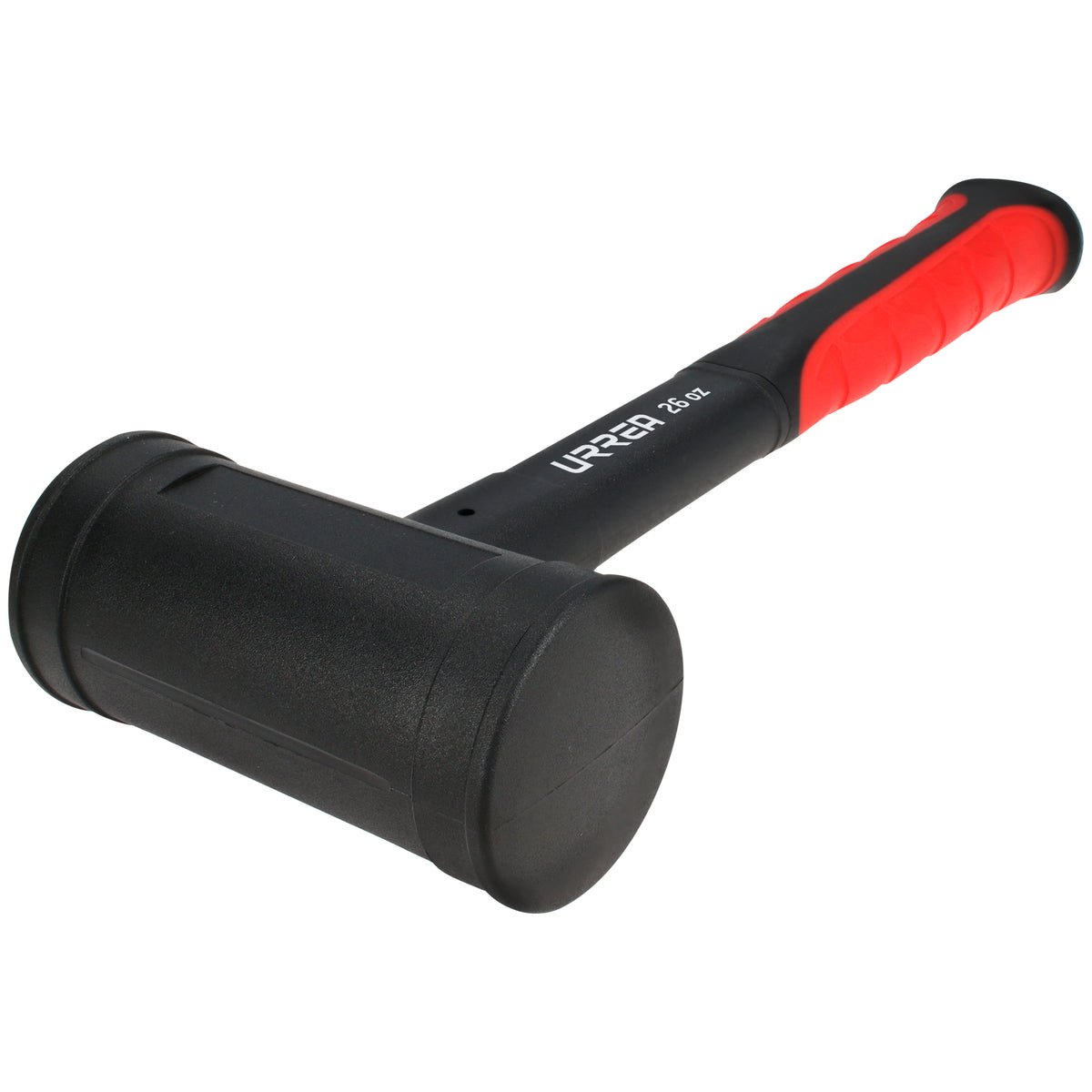 Mazo de golpe seco tapas fijas con mango Rubber grip de 10 - 1/8", 26 oz Urrea - FERRETERÍA WITZI