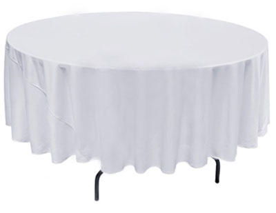 Mantel blanco de tela.