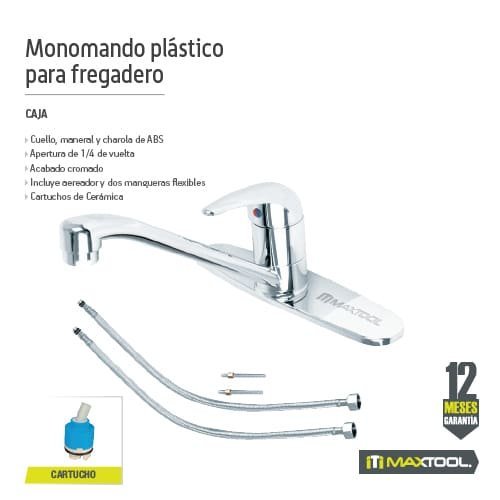 Monomando plastico para fregadero Maxtool - FERRETERÍA WITZI