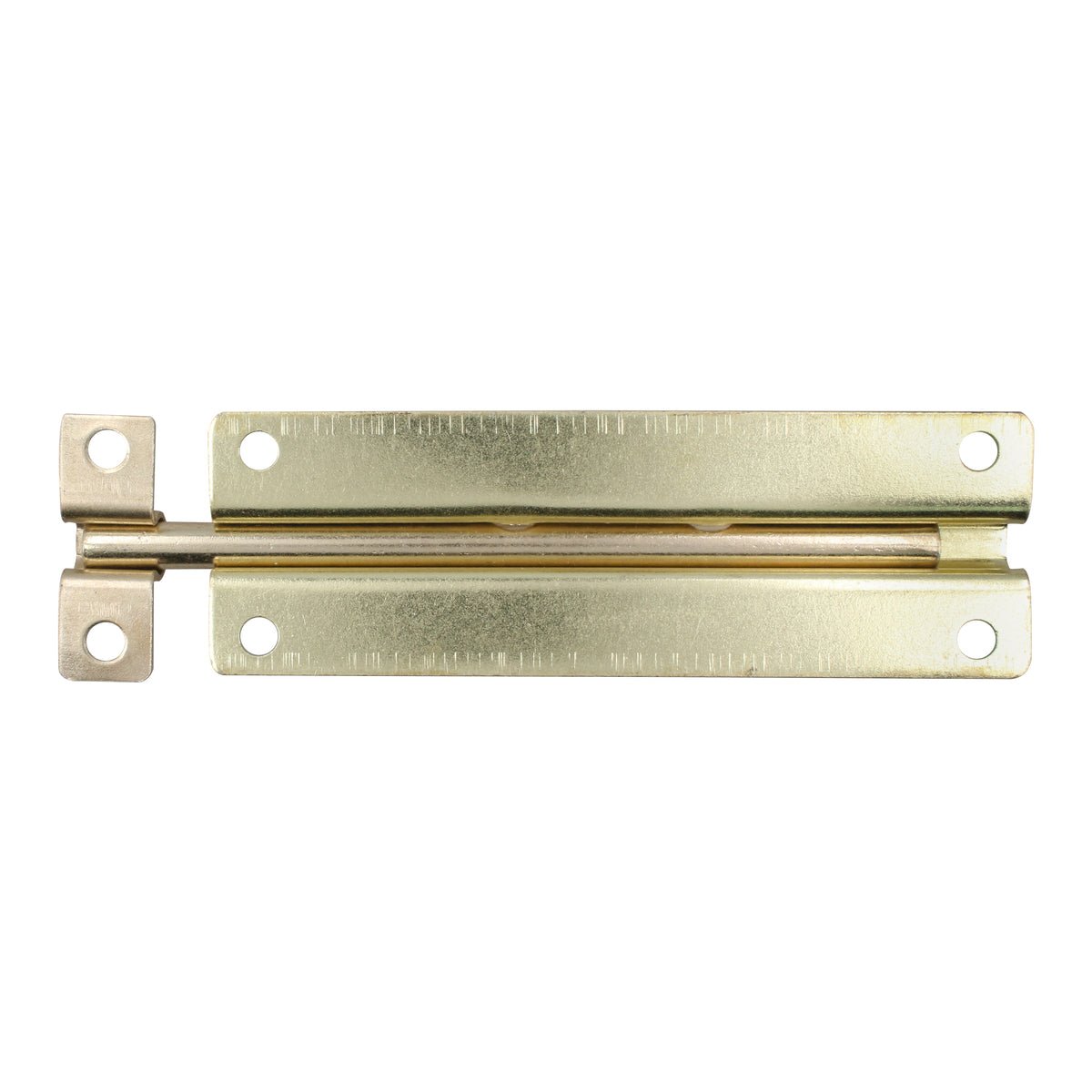 Pasador de sobreponer tipo barril acabado latón brillante, 4 cm Lock - FERRETERÍA WITZI