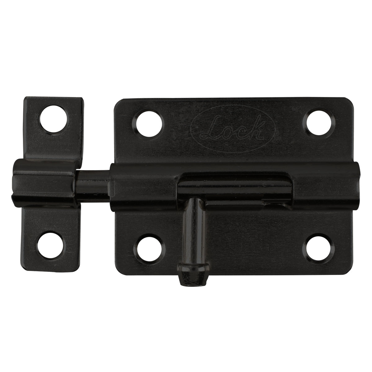 Pasador de sobreponer tipo barril acabado latón brillante, 4 cm Lock - FERRETERÍA WITZI