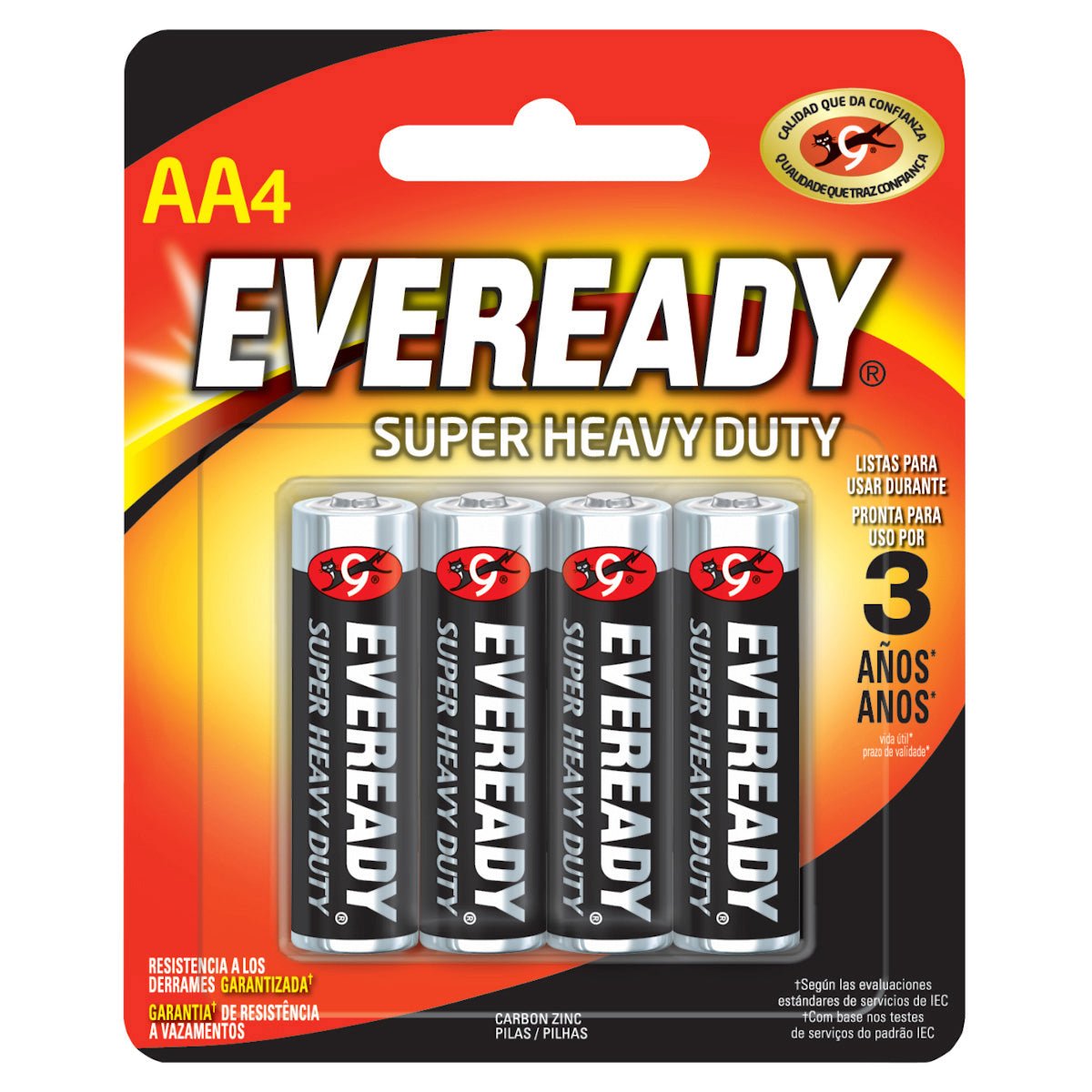 Pila alcalina Eveready® "AA", 4 piezas Surtek - FERRETERÍA WITZI