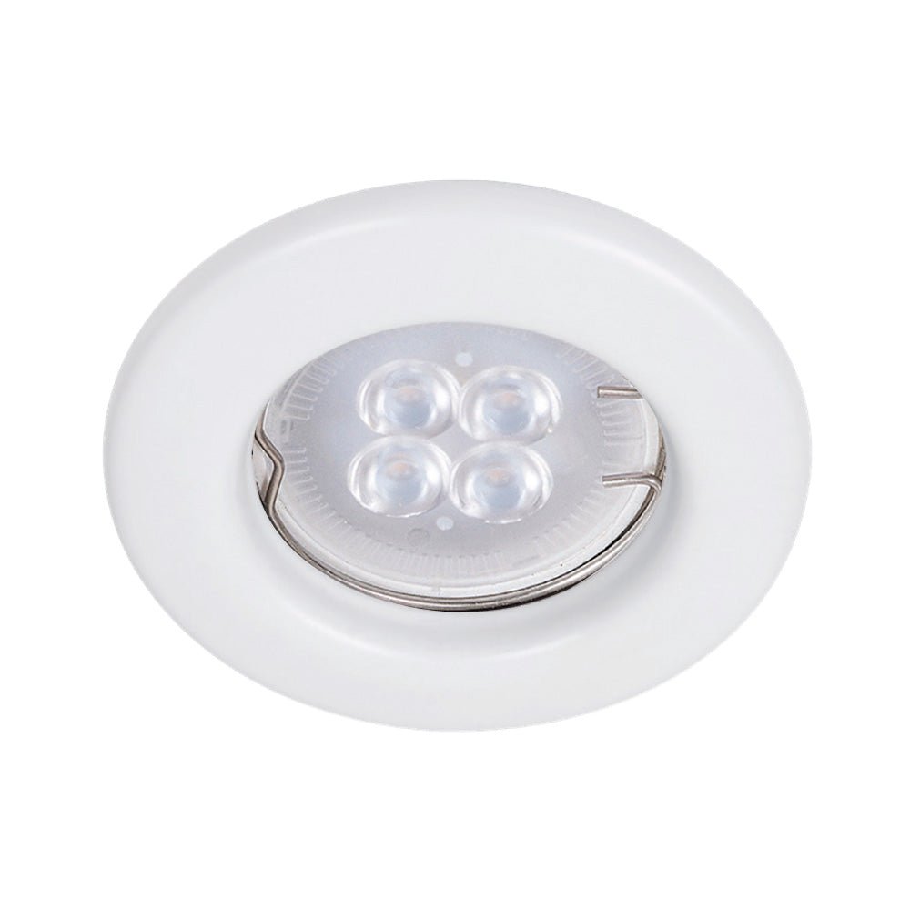 Porta-lámpara Downlight Empotrable Compacto, Potencia Máx. 6 W, Base GX5.3, Foco MR16 no incluido - FERRETERÍA WITZI