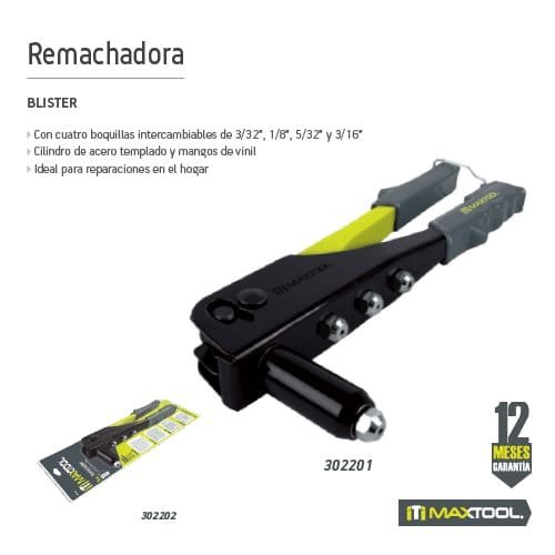 Remachadora semi-profesional de 10" (201901) Maxtool - FERRETERÍA WITZI